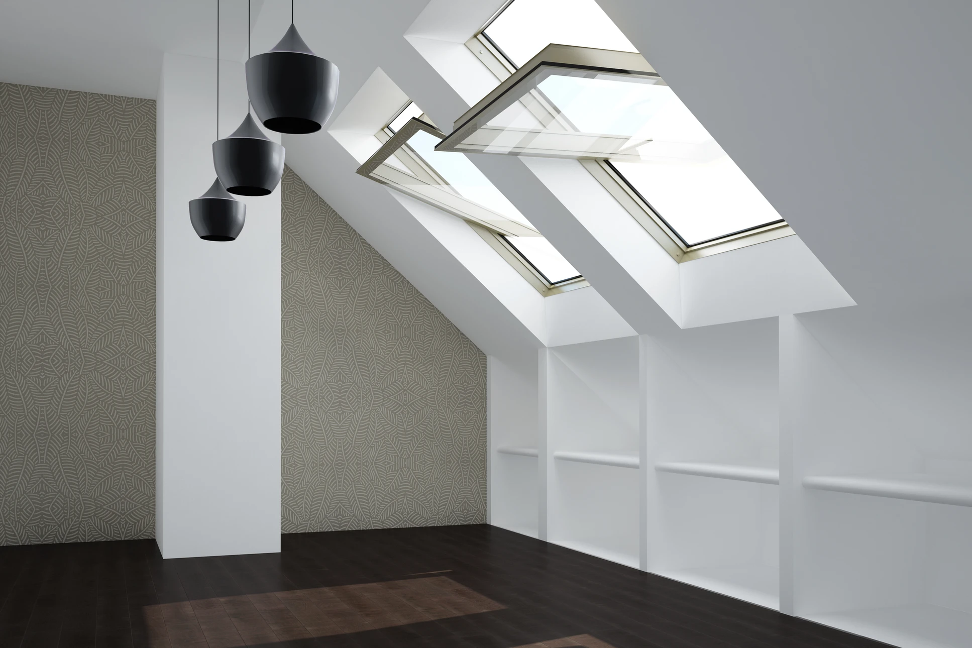 Conversion d'un vieux grenier en salon spacieux et lumineux